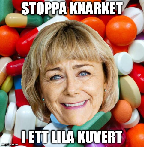 STOPPA KNARKET I ETT LILA KUVERT | made w/ Imgflip meme maker