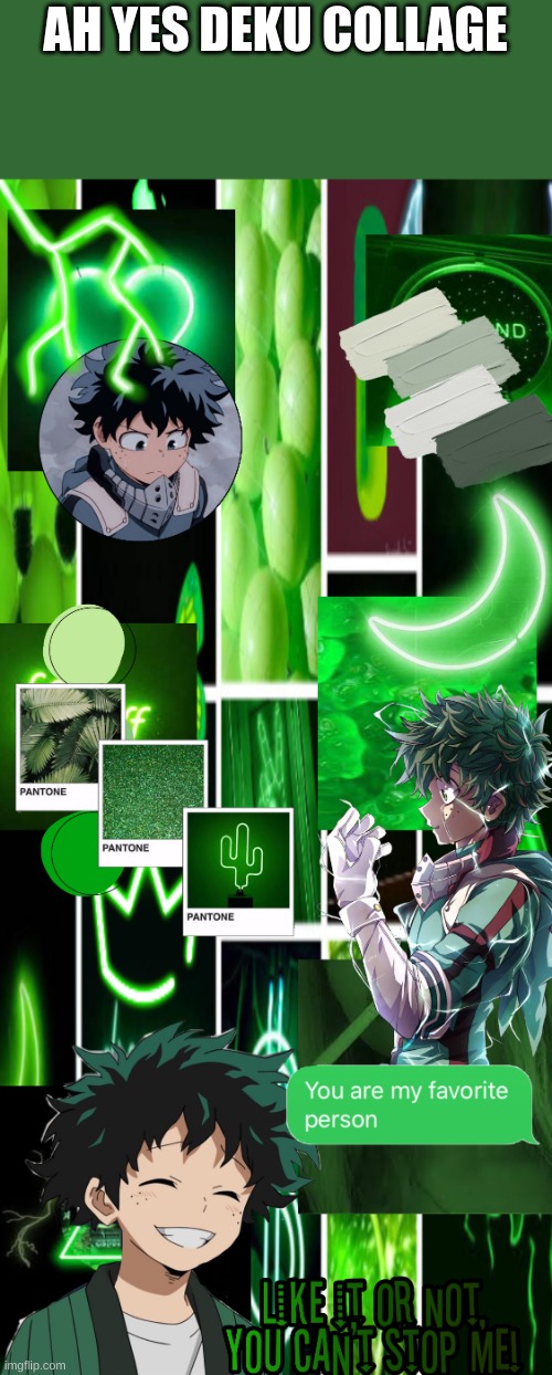 AH YES DEKU COLLAGE | made w/ Imgflip meme maker