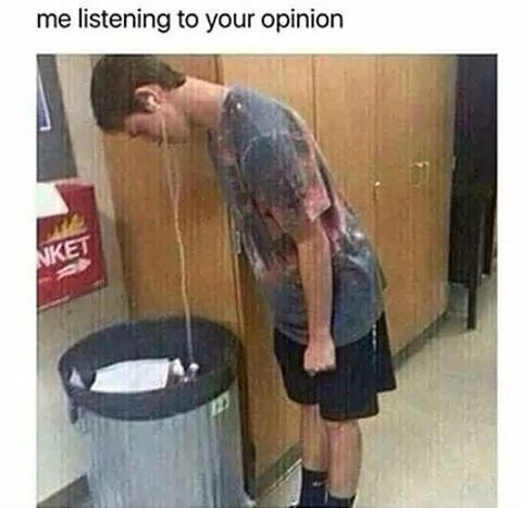 listening to your opinion Blank Meme Template