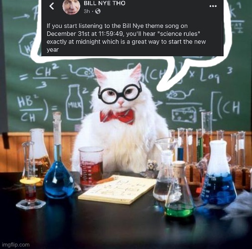 science cat says | image tagged in memes,chemistry cat | made w/ Imgflip meme maker