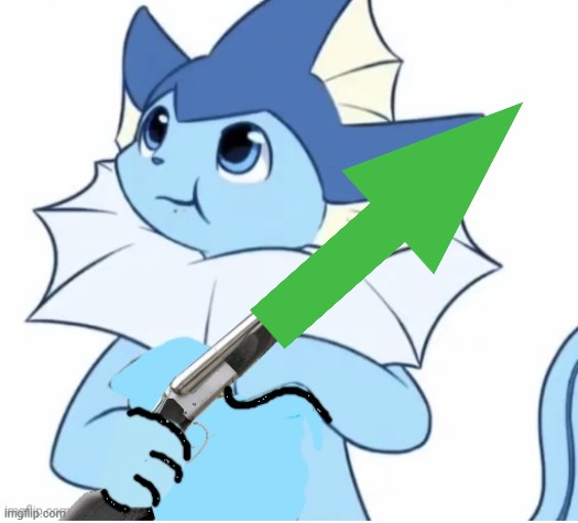 Vaporeon with gun | image tagged in vaporeon with gun | made w/ Imgflip meme maker