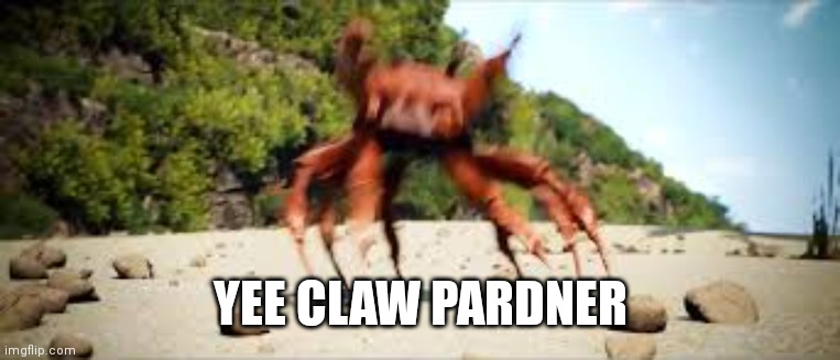 crab rave | YEE CLAW PARDNER | image tagged in crab rave | made w/ Imgflip meme maker