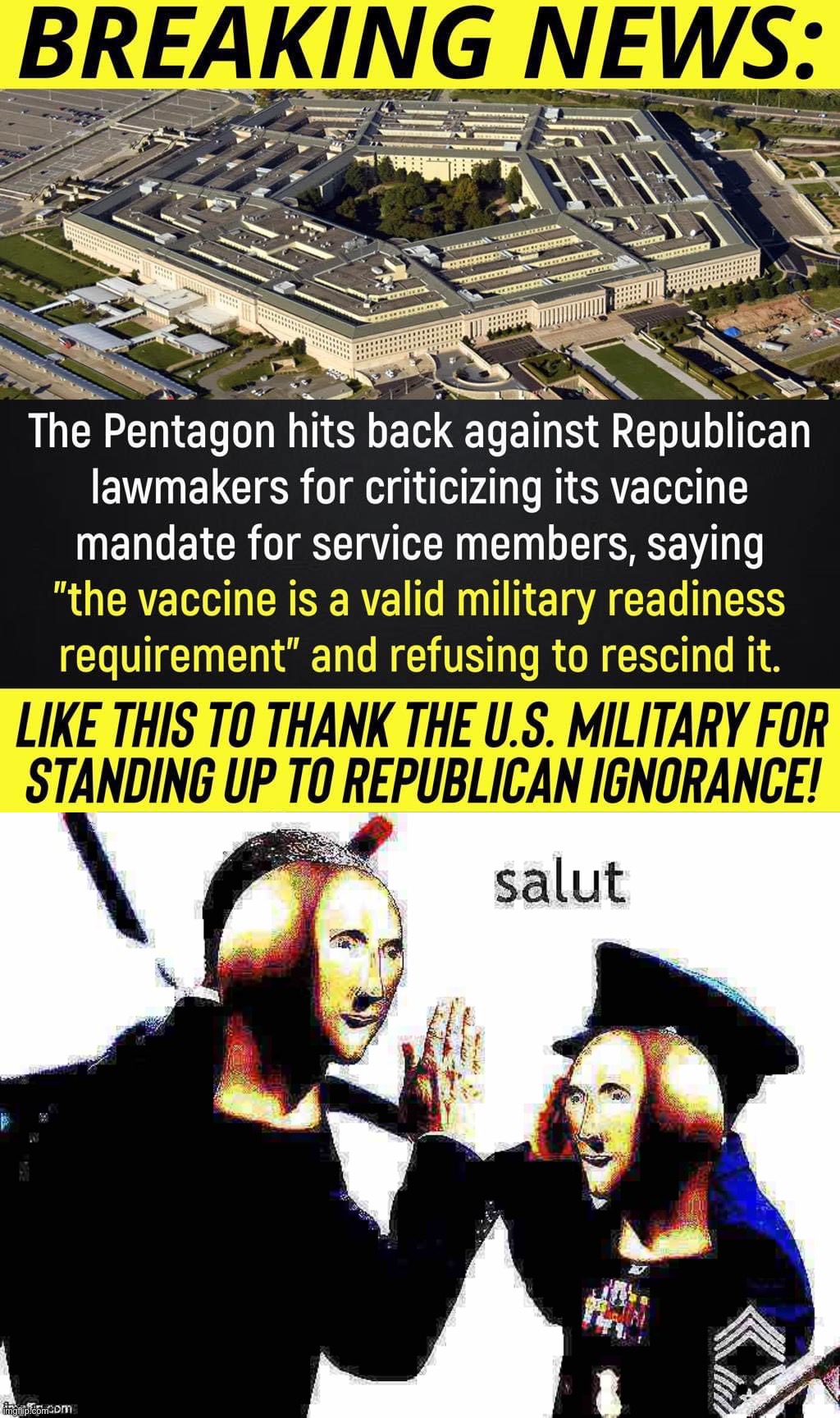 image tagged in pro-vaccine pentagon,obama meme man salut deep-fried 3 | made w/ Imgflip meme maker