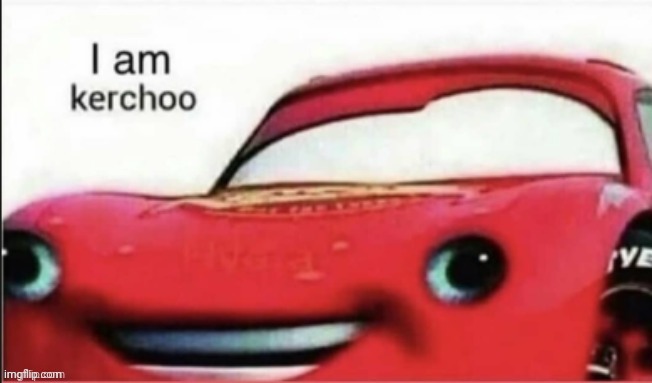 I am kerchoo | image tagged in i am kerchoo | made w/ Imgflip meme maker