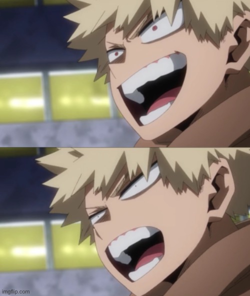 High Quality Bakugo teplate Blank Meme Template