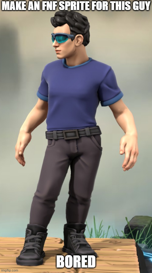 i'm not asking for an fnf mod, mind you | MAKE AN FNF SPRITE FOR THIS GUY; BORED | image tagged in james miller | made w/ Imgflip meme maker