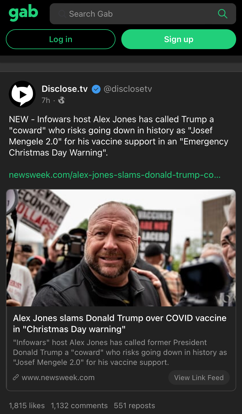 Alex Jones antivax Blank Meme Template