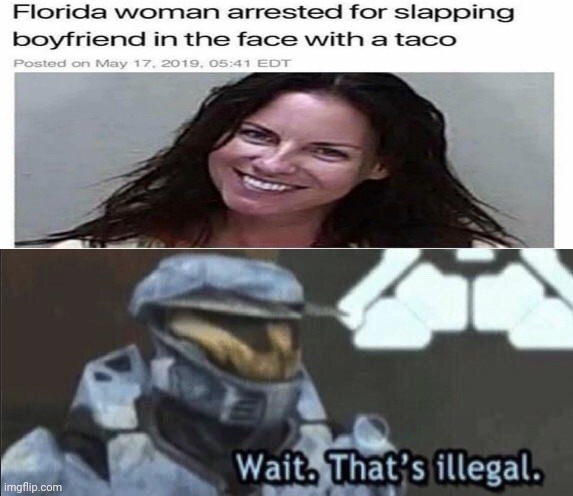 Florida woman | image tagged in wait that s illegal,funny,memes,but why why would you do that,taco,news | made w/ Imgflip meme maker