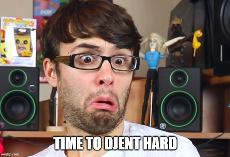 Stevie t | TIME TO DJENT HARD | image tagged in stevie t | made w/ Imgflip meme maker
