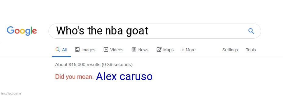 Goat | Who's the nba goat; Alex caruso | image tagged in did you mean,nba memes,basketball meme,funny memes,memes | made w/ Imgflip meme maker