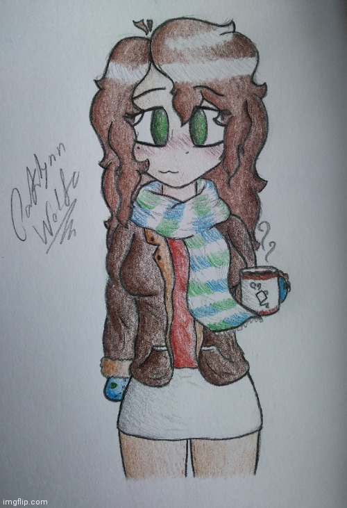 A drawing of the main character from a book/story I'm writing. I like how this turned out a lot :) | image tagged in princevince64,cute | made w/ Imgflip meme maker