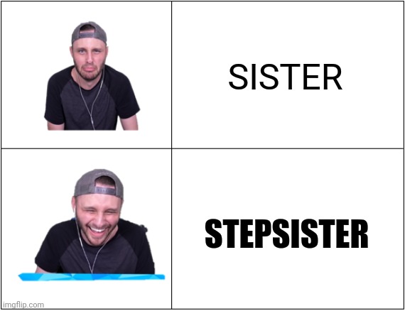 Ssundee Drake Format | SISTER STEPSISTER | image tagged in ssundee drake format | made w/ Imgflip meme maker