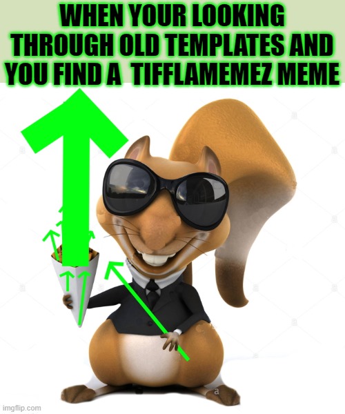 WHEN YOUR LOOKING THROUGH OLD TEMPLATES AND YOU FIND A  TIFFLAMEMEZ MEME | made w/ Imgflip meme maker