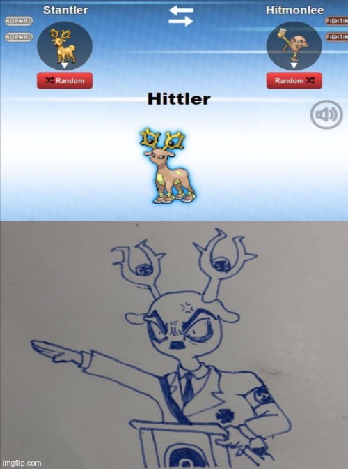 HITTLER | image tagged in dun dun dun,hitler,evol,pokemon | made w/ Imgflip meme maker