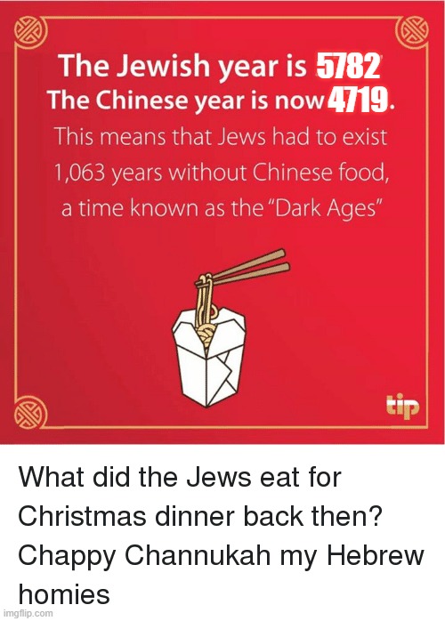 Christmas Chinese Dinner | 5782; 4719 | image tagged in christmas,chinese food | made w/ Imgflip meme maker