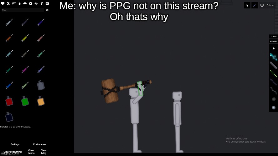 STOP, HAMMA TIME | Me: why is PPG not on this stream?
Oh thats why | image tagged in people playground hammer time | made w/ Imgflip meme maker