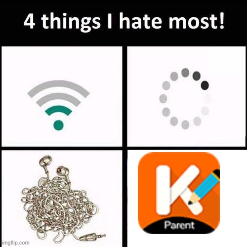 I dont like koobits | image tagged in 4 things i hate the most,koobits,memes | made w/ Imgflip meme maker