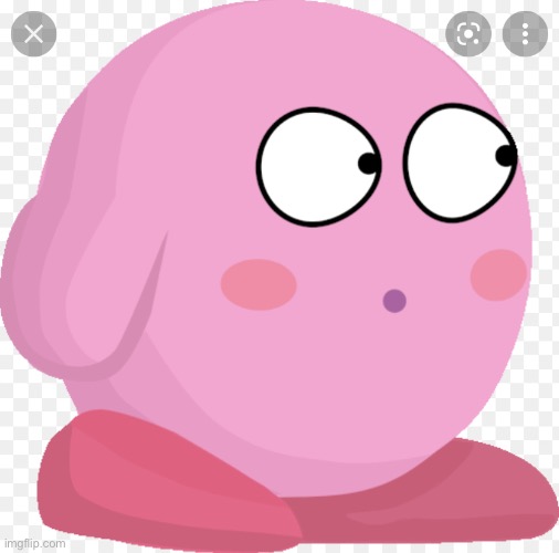 Kirby Scared/Surprised | image tagged in kirby scared | made w/ Imgflip meme maker