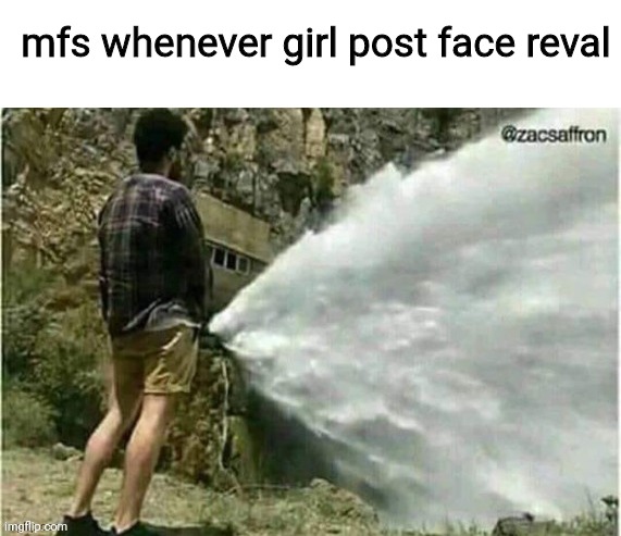 mfs whenever girl post face reval | made w/ Imgflip meme maker