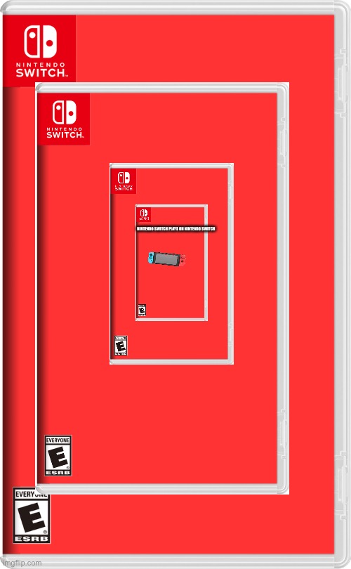 Switchception. | NINTENDO SWITCH PLAYS ON NINTENDO SWITCH | image tagged in nintendo,nintendo switch,switch,fake switch games,fake games,funny | made w/ Imgflip meme maker
