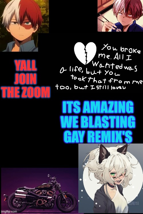 XD | YALL JOIN THE ZOOM; ITS AMAZING WE BLASTING GAY REMIX'S | image tagged in no | made w/ Imgflip meme maker