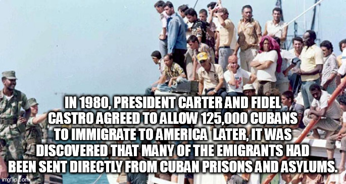 rats | IN 1980, PRESIDENT CARTER AND FIDEL CASTRO AGREED TO ALLOW 125,000 CUBANS TO IMMIGRATE TO AMERICA  LATER, IT WAS DISCOVERED THAT MANY OF THE EMIGRANTS HAD BEEN SENT DIRECTLY FROM CUBAN PRISONS AND ASYLUMS. | image tagged in rats | made w/ Imgflip meme maker