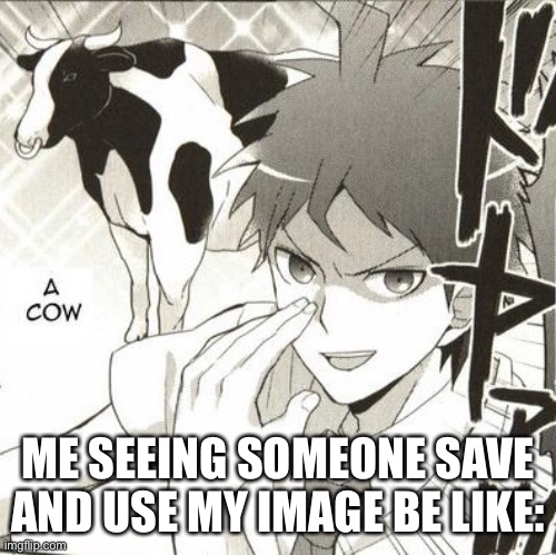 ME SEEING SOMEONE SAVE AND USE MY IMAGE BE LIKE: | made w/ Imgflip meme maker