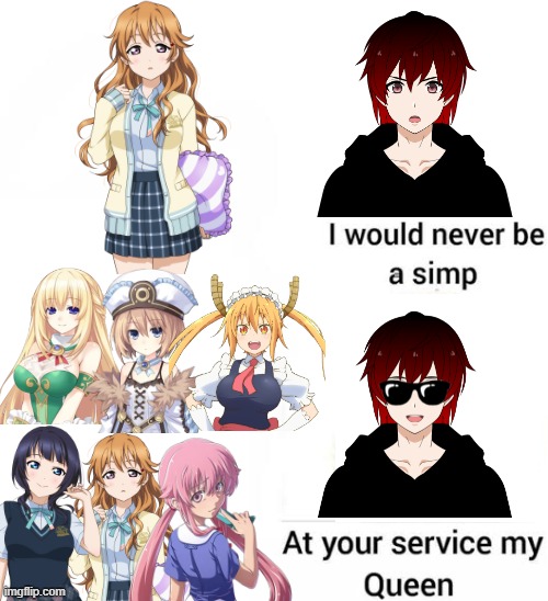 I rather have a Harem than having one GF | image tagged in i would never be simp | made w/ Imgflip meme maker