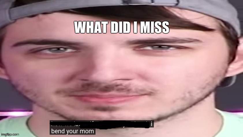 chris bends ur mom. | WHAT DID I MISS | image tagged in chris bends ur mom | made w/ Imgflip meme maker