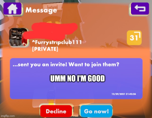 UMM NO I'M GOOD | made w/ Imgflip meme maker