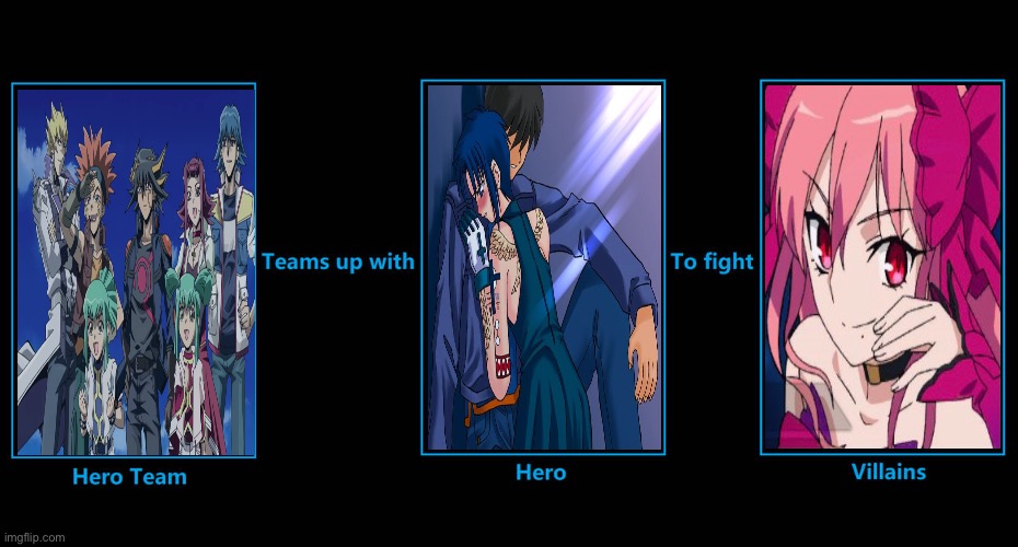 What if Team 5D’s teamed up with Shiki & Ciel to fight Dead Apostle Noel? | image tagged in what if these heroes team up to fight this villain,anime,yugioh,tsukihime,memes | made w/ Imgflip meme maker