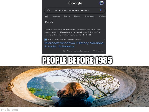 h o l e | PEOPLE BEFORE 1985 | image tagged in blank white template | made w/ Imgflip meme maker