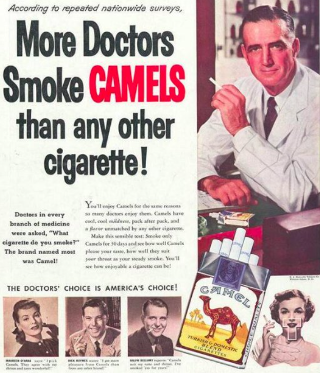 Doctors prefer Camel cigarettes Blank Meme Template