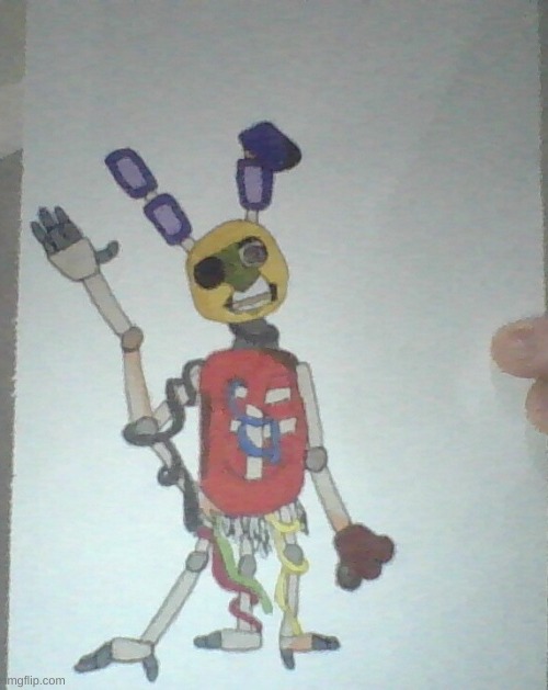 Redrawing my old FNAF OCs Vol. 1: The Amalgamation | image tagged in fnaf | made w/ Imgflip meme maker