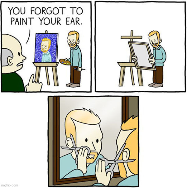 Sacrifice for art | ...... | image tagged in dark humor,art | made w/ Imgflip meme maker