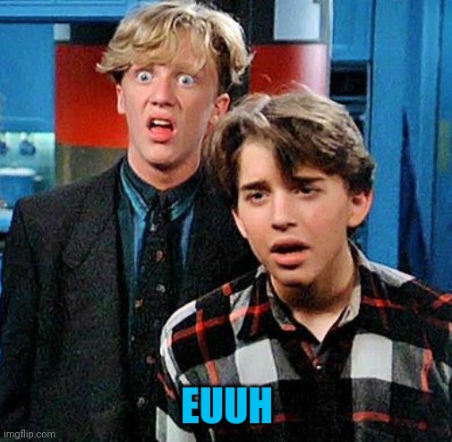 weird science my face when | EUUH | image tagged in weird science my face when | made w/ Imgflip meme maker
