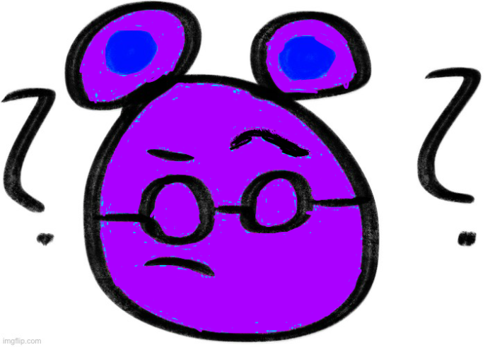 purple jummy Blank Meme Template