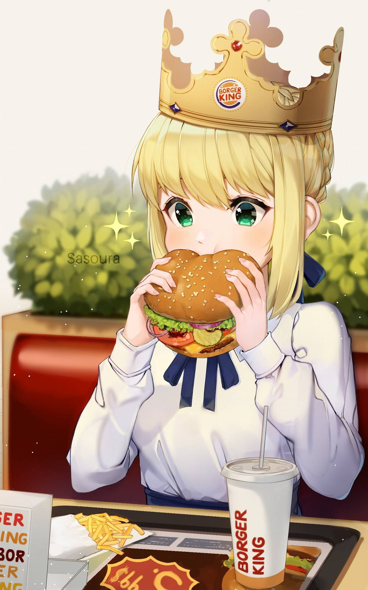 High Quality Borger king saber Blank Meme Template