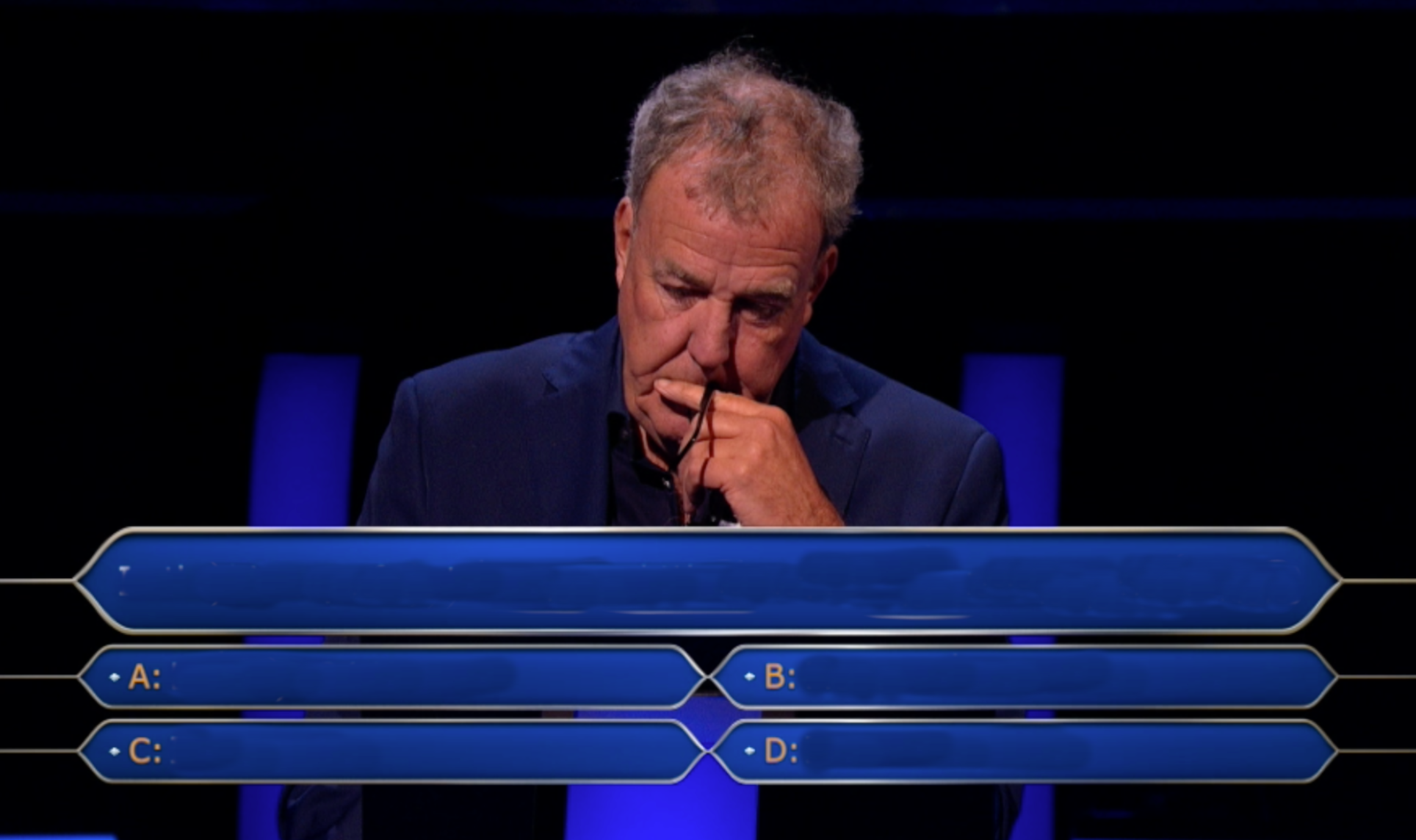 Jeremy Clarkson Who wants to be a millionaire Blank Template Imgflip