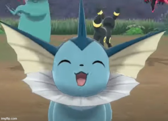 adorable | image tagged in vaporeon | made w/ Imgflip meme maker