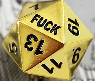 High Quality F-Bomb d20 Blank Meme Template