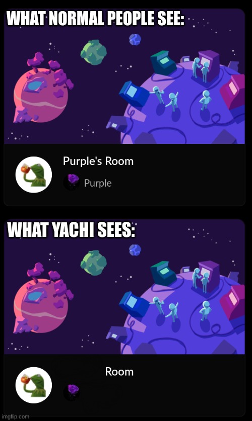 WHAT NORMAL PEOPLE SEE:; WHAT YACHI SEES: | made w/ Imgflip meme maker