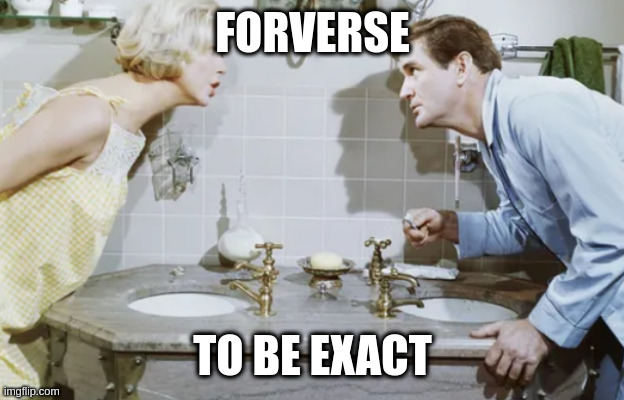 not just reverse | FORVERSE; TO BE EXACT | image tagged in bathroom | made w/ Imgflip meme maker