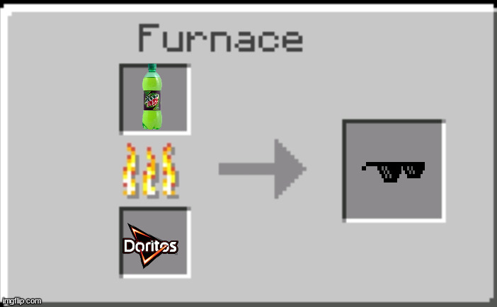 mlg revert | image tagged in minecraft furnace | made w/ Imgflip meme maker