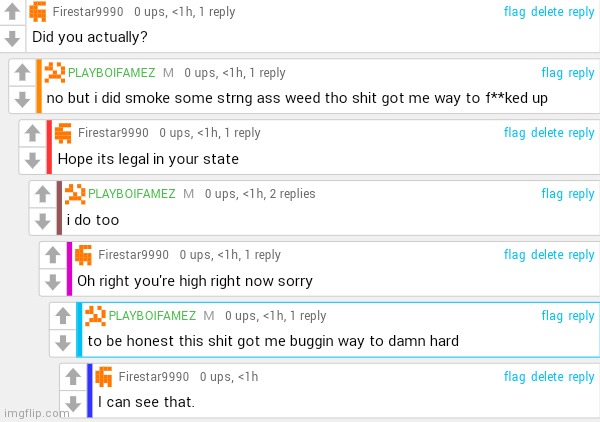 Playboifamez does drugs in 4k | made w/ Imgflip meme maker