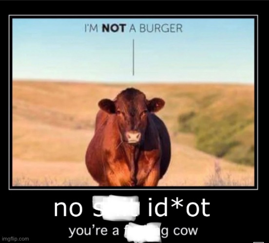 Not for long though | image tagged in cow | made w/ Imgflip meme maker