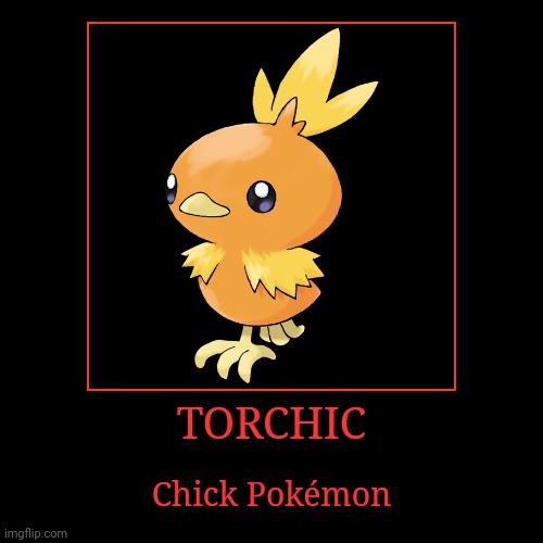 Torchic | TORCHIC | Chick Pokémon | image tagged in demotivationals,pokemon,torchic | made w/ Imgflip demotivational maker