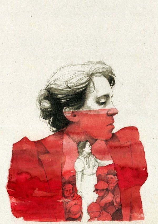 Emma Goldman painting Blank Meme Template