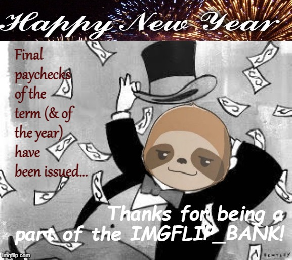 High Quality IMGFLIP_BANK Happy New Year Blank Meme Template