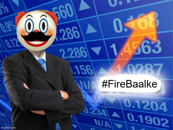 Jags Fire Baalke | #FireBaalke | image tagged in empty stonks | made w/ Imgflip meme maker